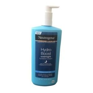 Neutrogena Hydro Boost Overnight Hydration Cream with Hyaluronic Acid 16 oz New